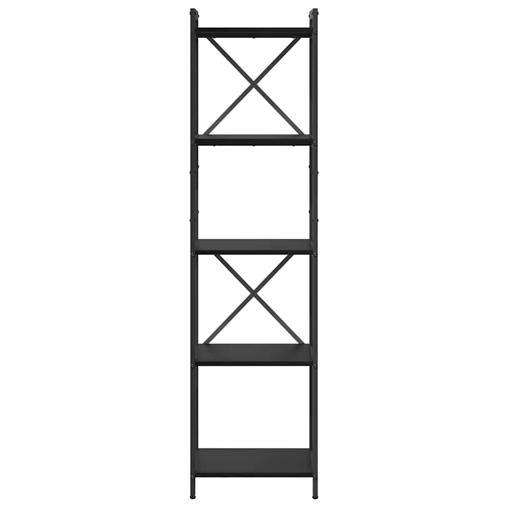 Bookcase Black oak 40 x 30 x 153 cm Engineered wood